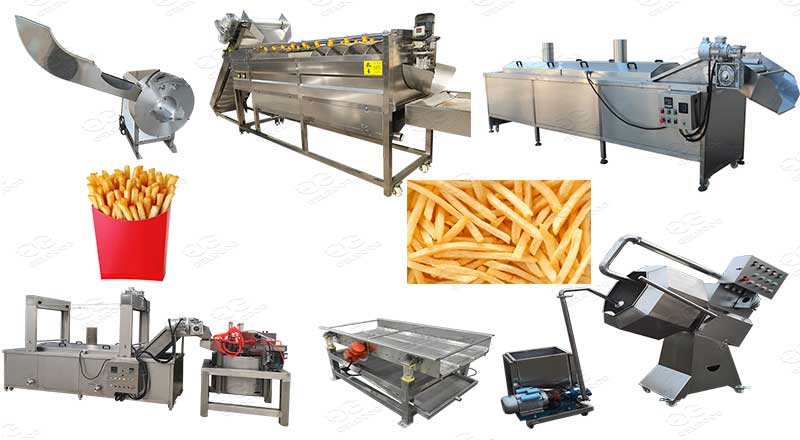 automatic french fry production line 