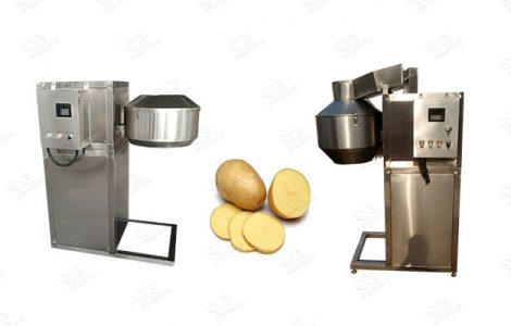 commercial cutting machine for potatoes and other vegetables and fruits