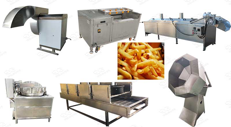 semi automatic french fries making machine