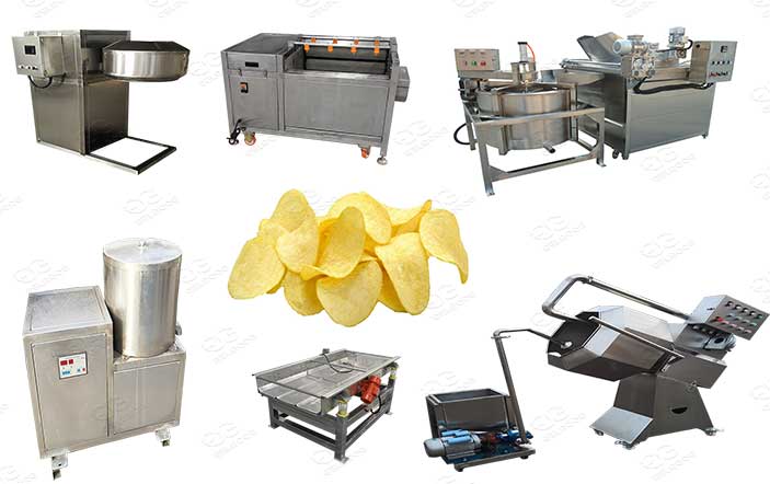 semi automatic potato chips plant