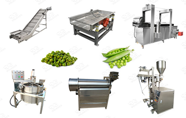 industrial green peas frying machinery 