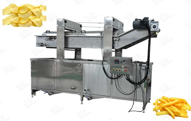 commercial chips and french fries frying machine 