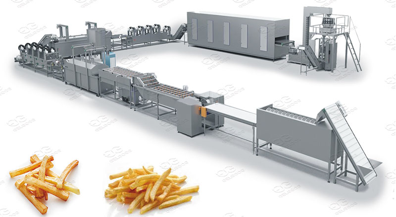 frozen french fries line machinery