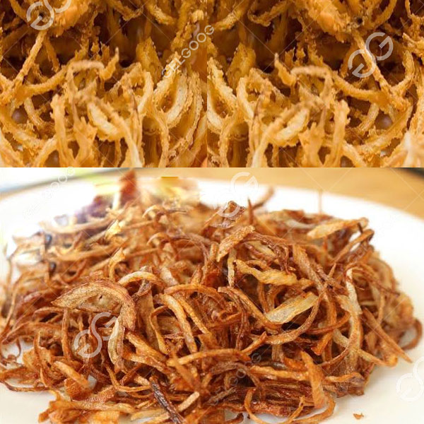 making and keep fried onion be crisp