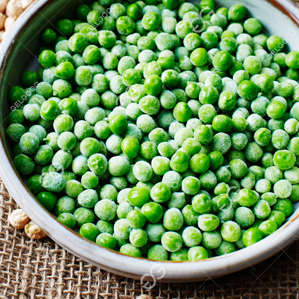 How frozen peas are manufactured?