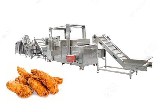 chicken nugget fryer machine
