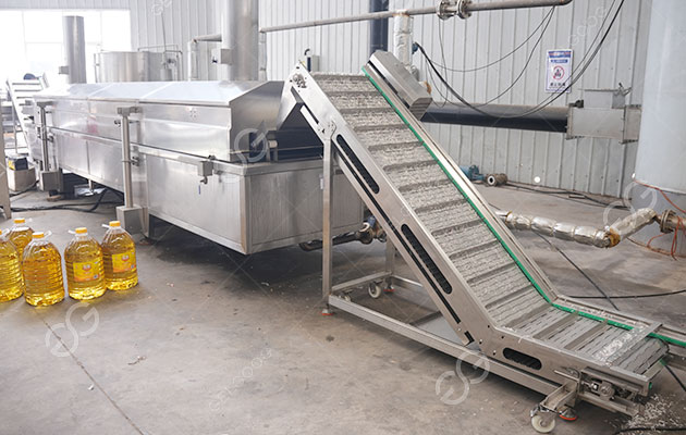 chicken meat frying machine
