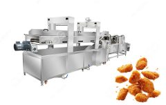 chicken nugget frying machine