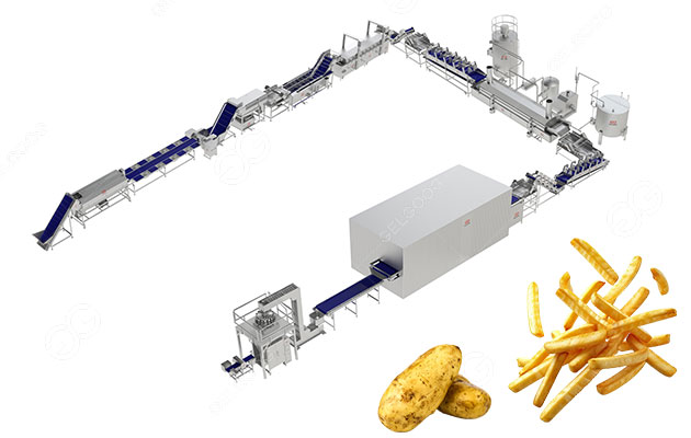 مصنع معالجة البطاطس المقلية