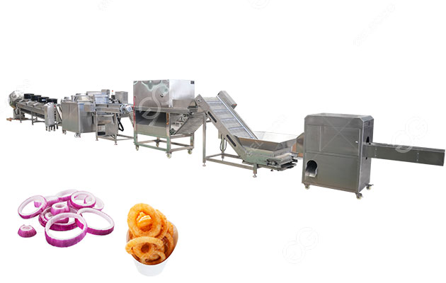 ligne de production d'oignons frits
