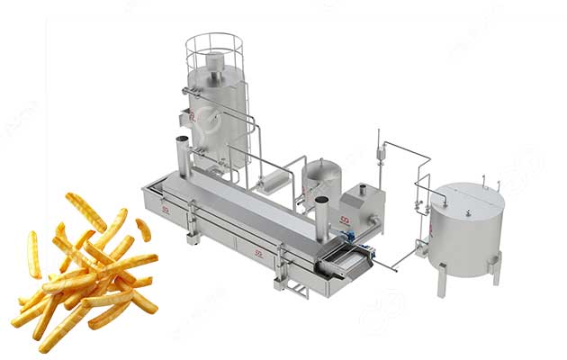 industrial conveyor frying machine