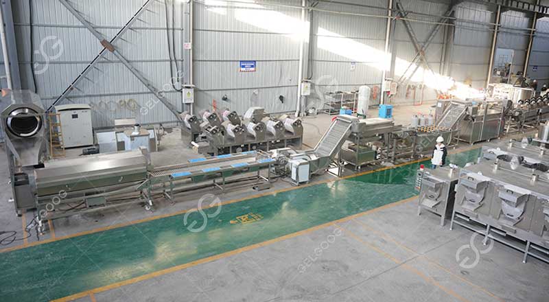 ligne de production de frites